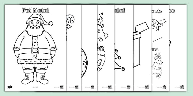 desenhos de natal para colorir