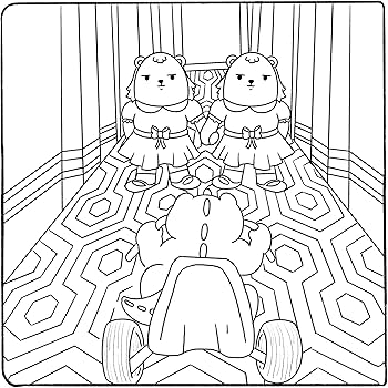 desenhos de terror para pintar