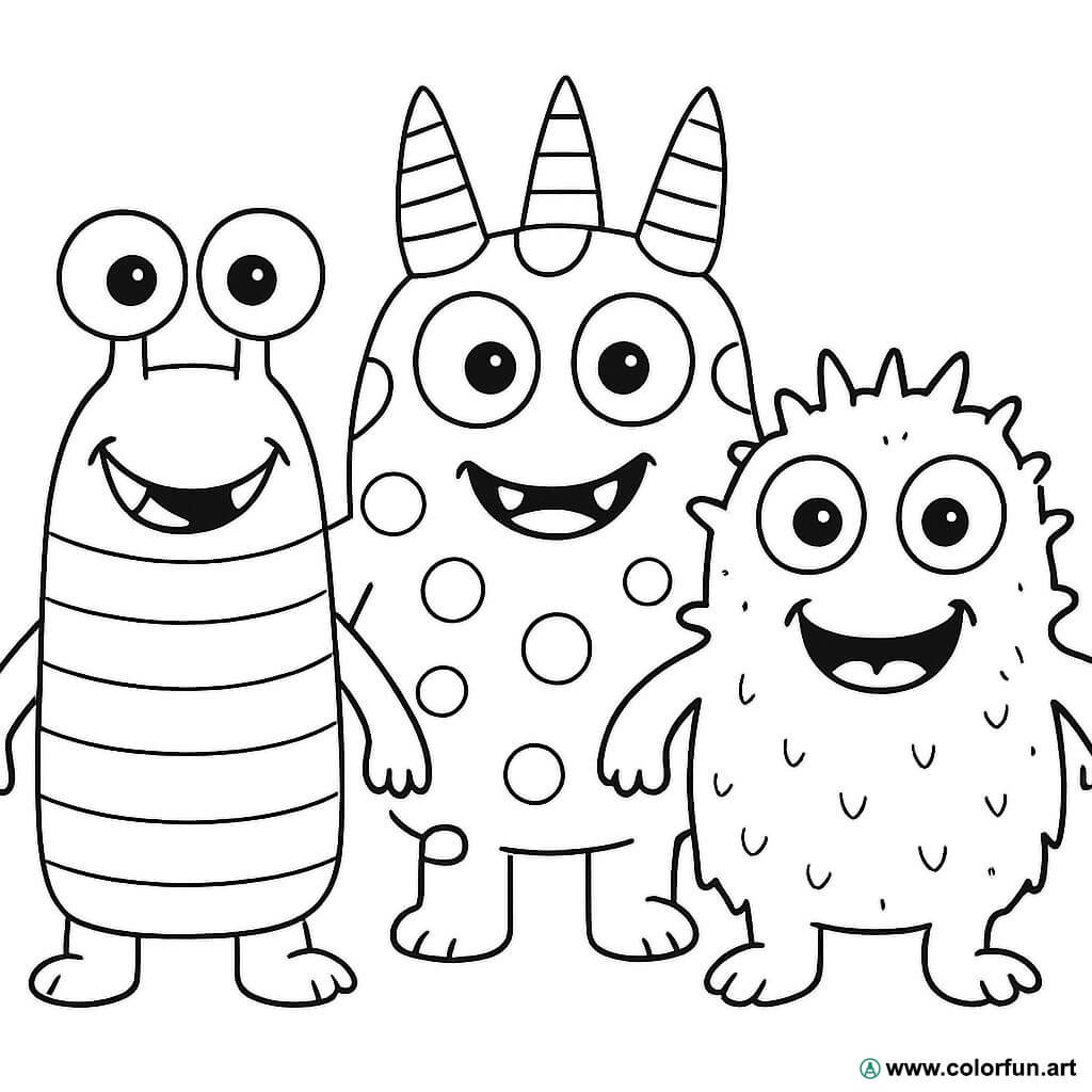 desenhos assustadores para colorir