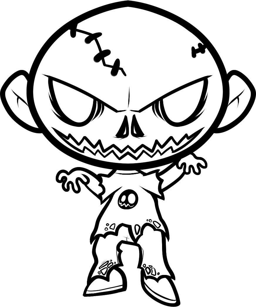 desenhos de terror para pintar