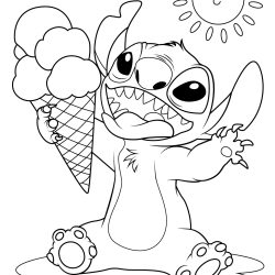 stitch e angel para colorir