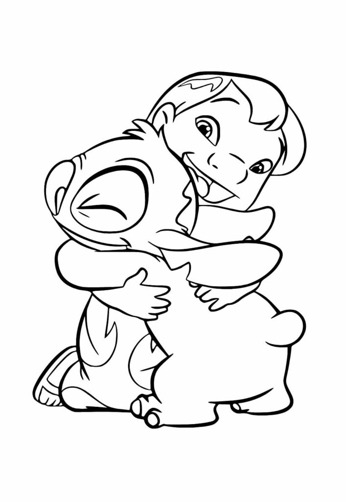 stitch natal para colorir