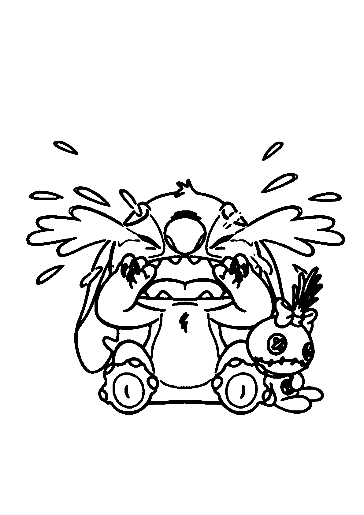 desenho stitch para colorir