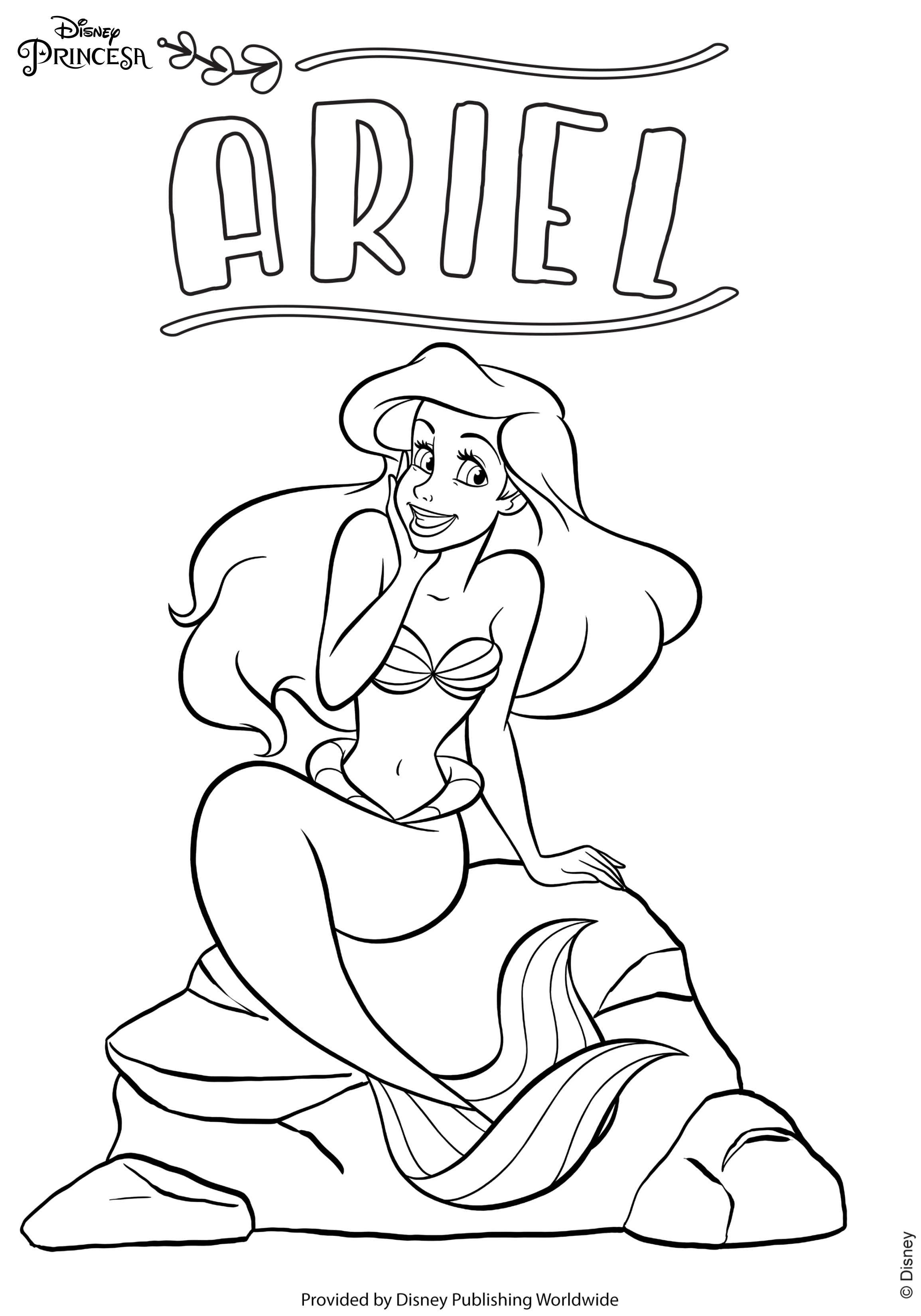 desenhos de princesas para colorir online
