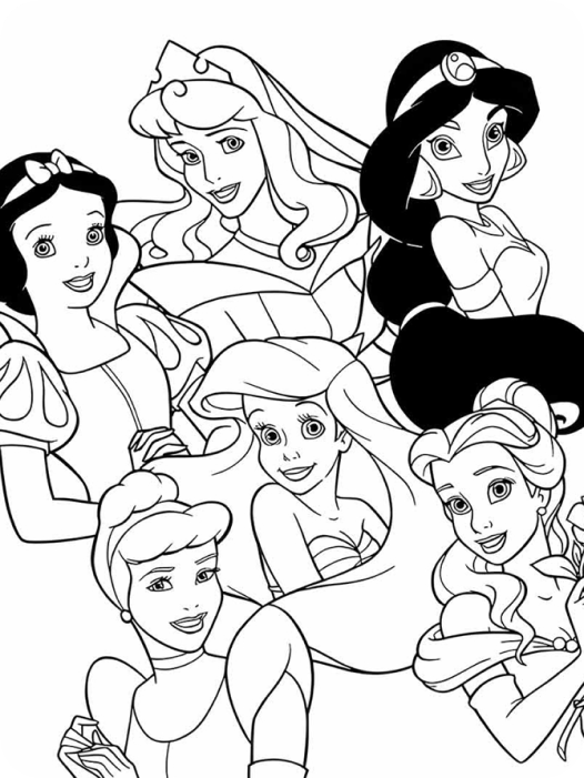 princesas disney para pintar