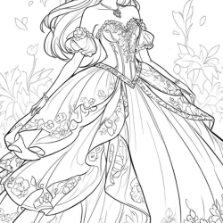 desenhos de princesas para colorir online