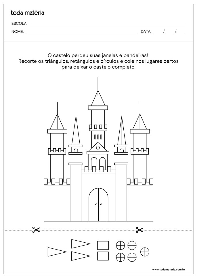 ideias criativas de desenhos para recortar e montar