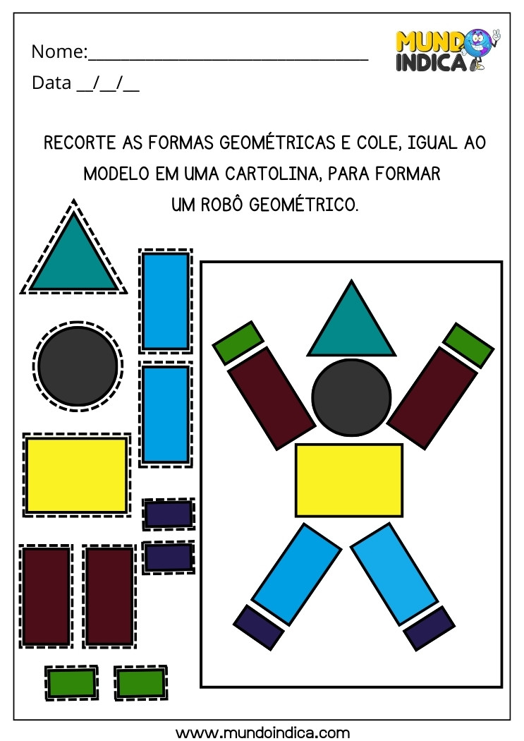 desenhos de animais para recortar e montar passo a passo