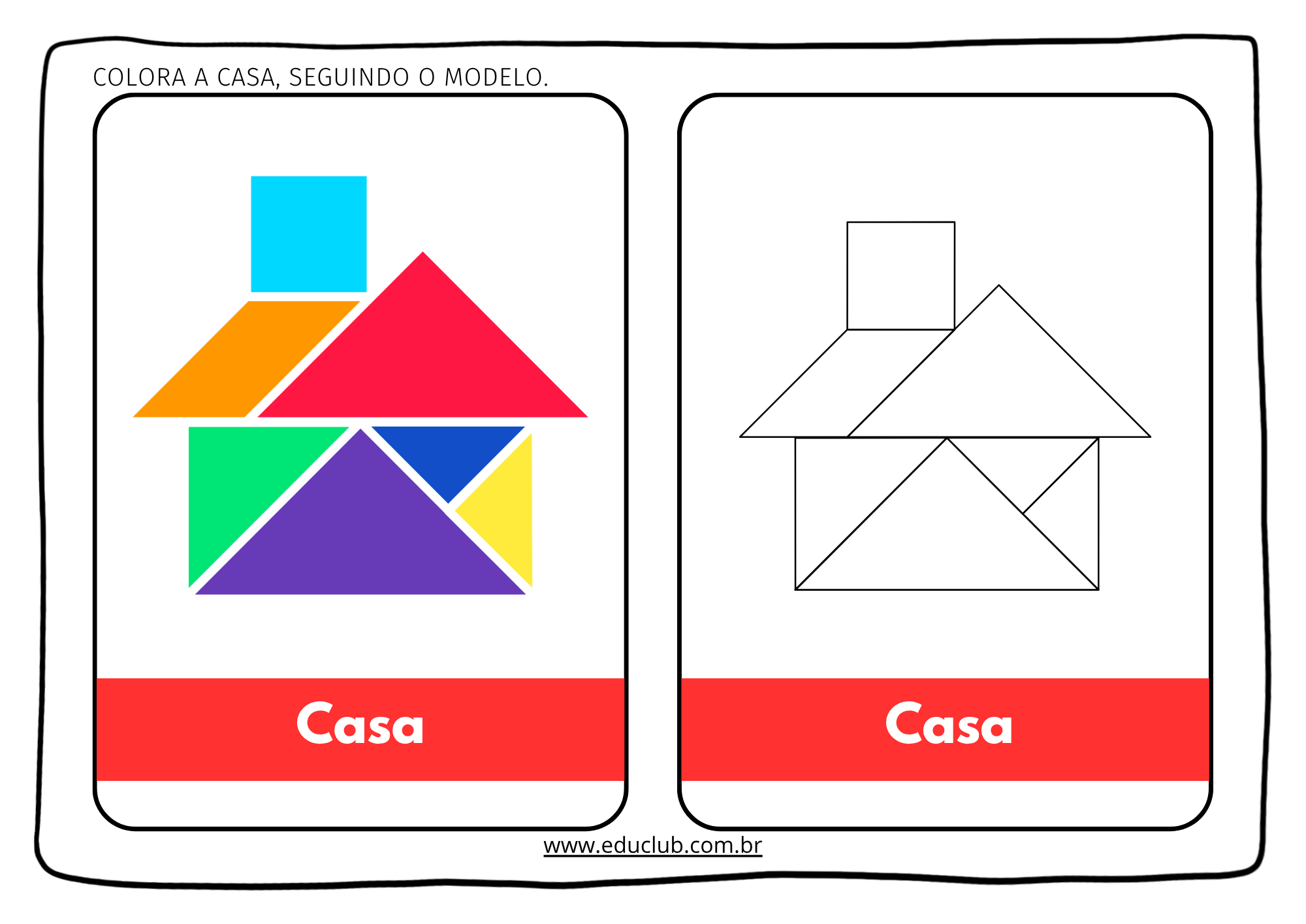 ideias criativas de desenhos para recortar e montar