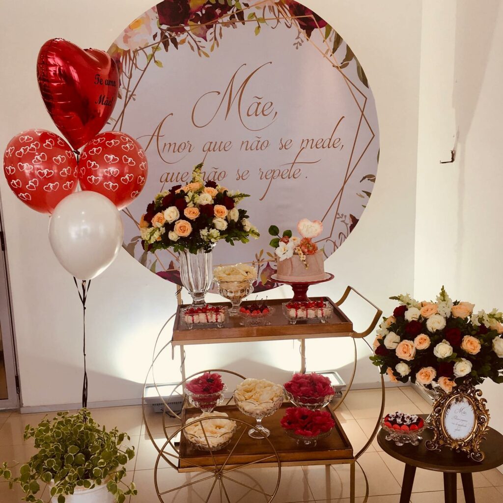 decoração dia das mães simples vs elaborada