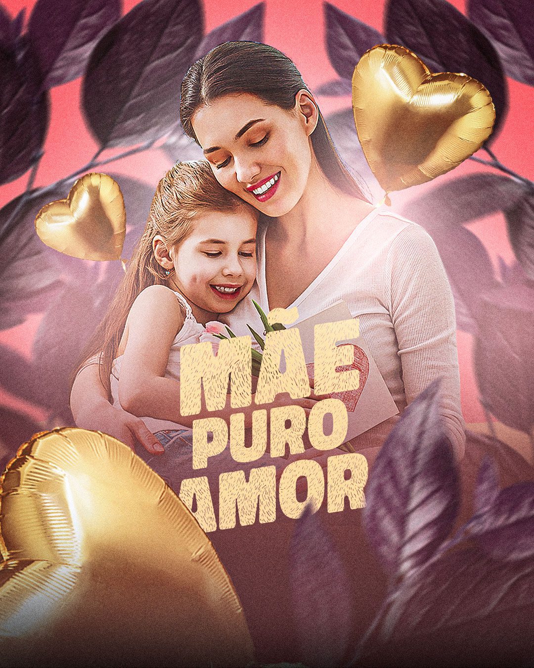 como fazer flyer dia das mães para loja de flores