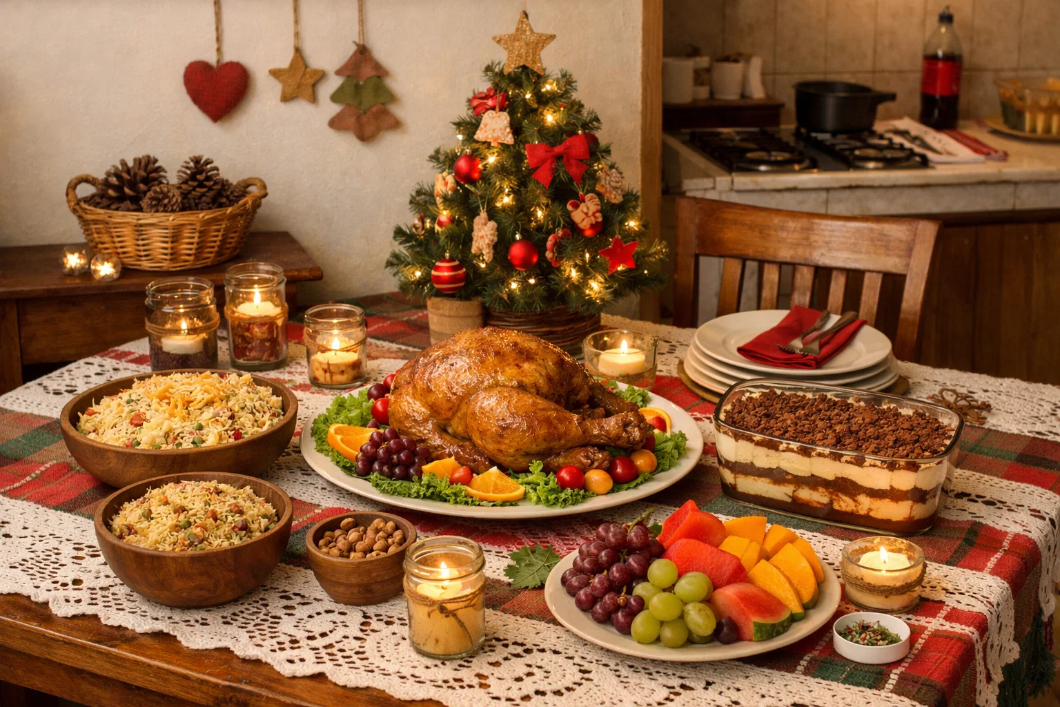 como evitar gastar muito na decoracao de natal