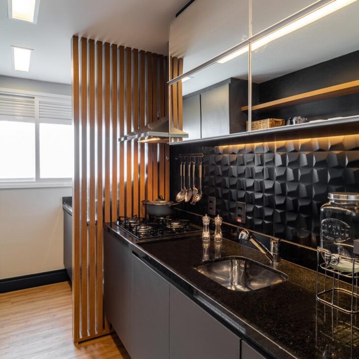 divisória cozinha lavanderia apartamento