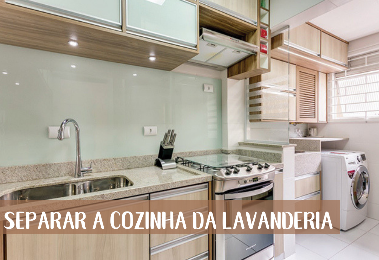 soluções para separar cozinha e lavanderia