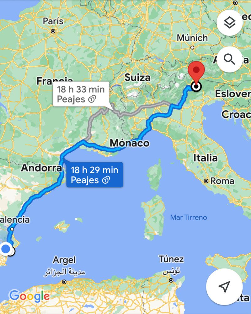 Dolomitas mapa turístico