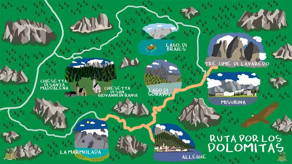Dolomitas roteiro