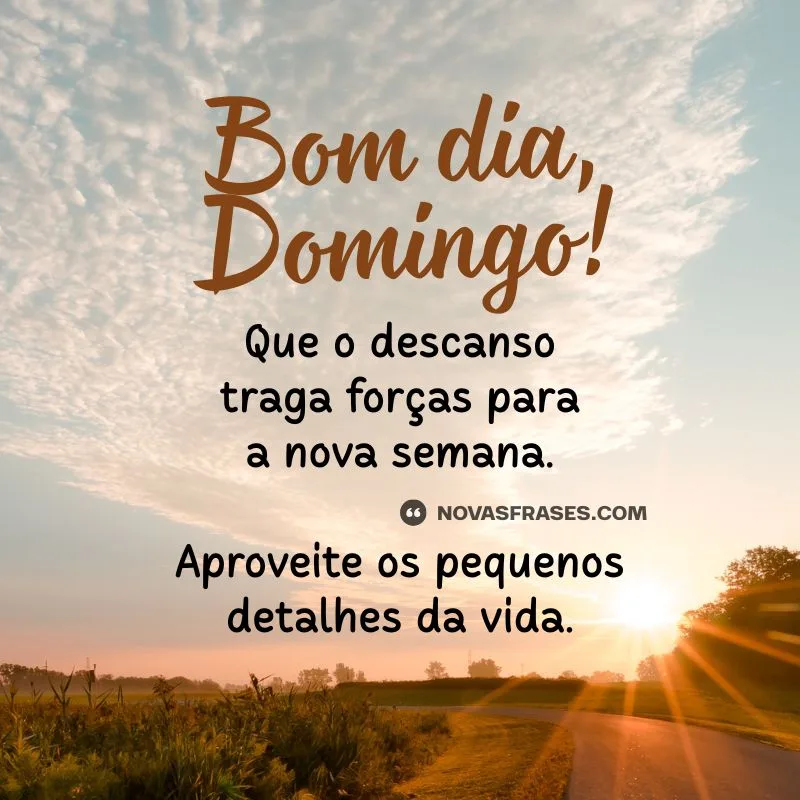 bom dia de domingo abençoado