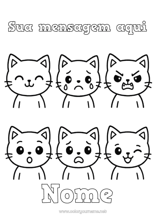 desenhos de emoções para imprimir