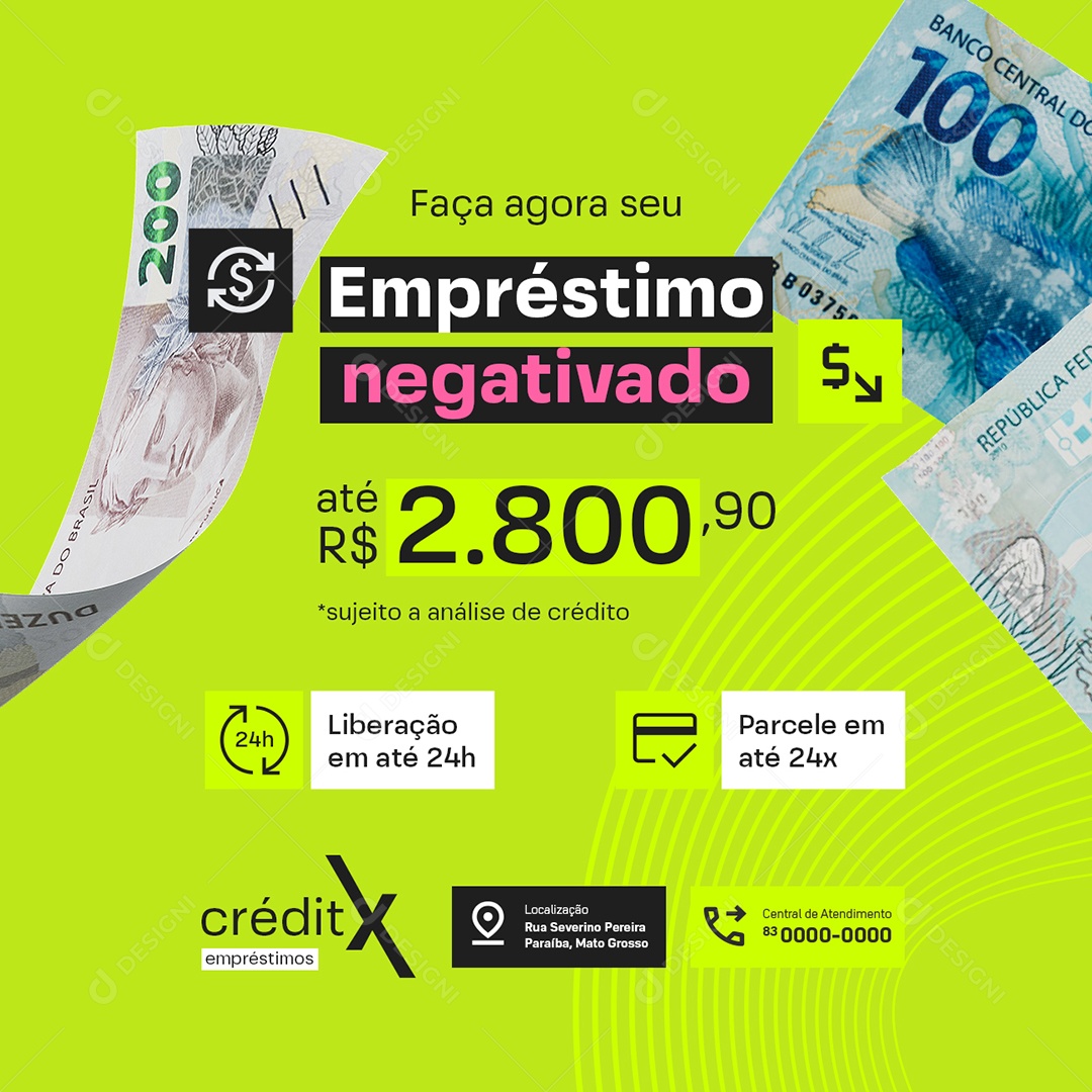 Empréstimo para negativado autônomo no boleto