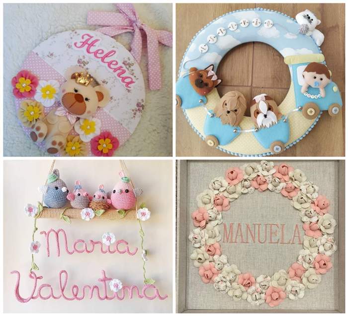 enfeite de porta de maternidade