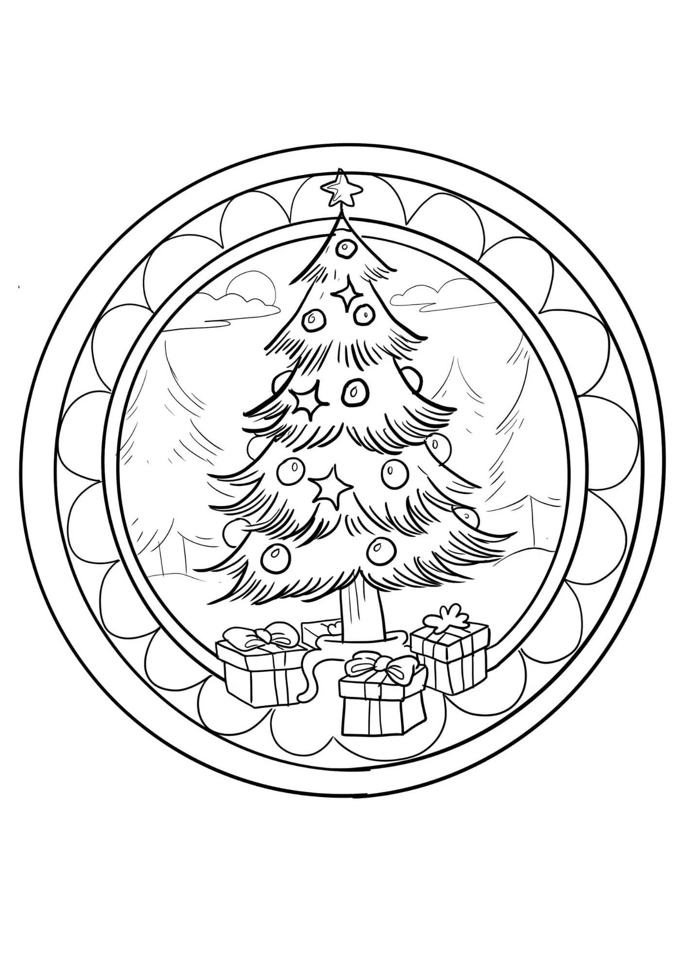 enfeites de arvore de natal para imprimir passo a passo