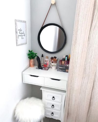 como escolher a altura ideal da penteadeira