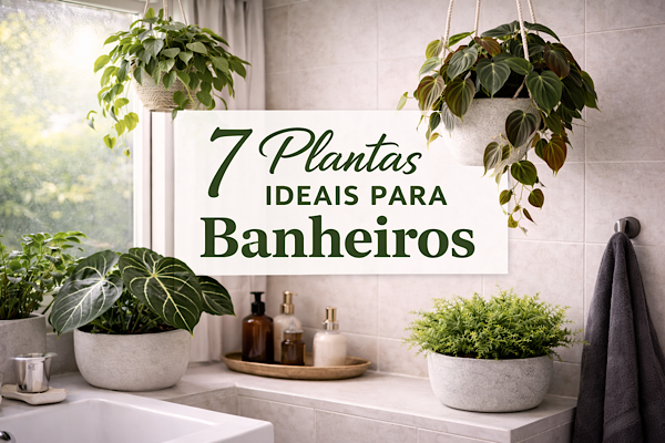 melhores plantas para banheiro com pouca luz