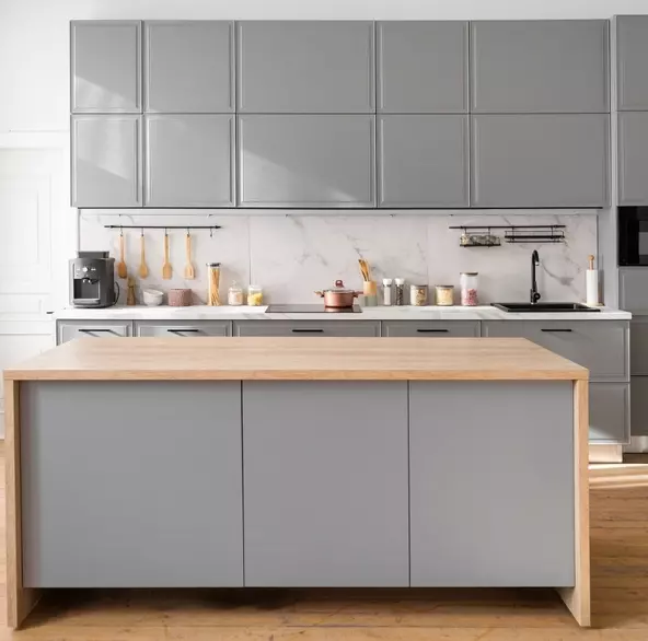 ideias bancada concreto cozinha moderna