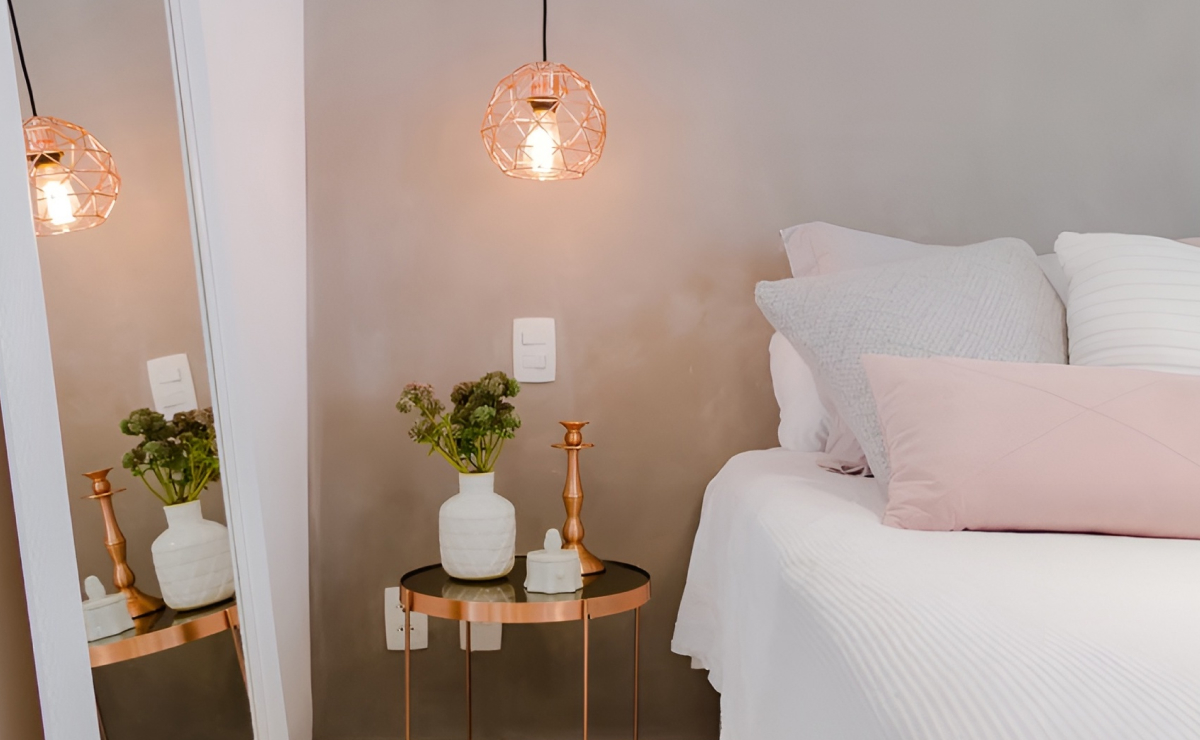 ideias para decorar com rose gold