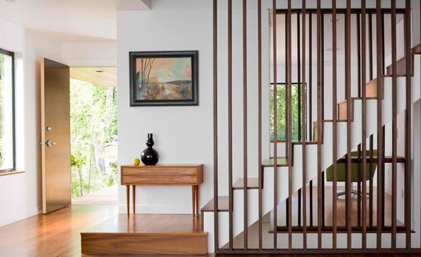 escada minimalista sala