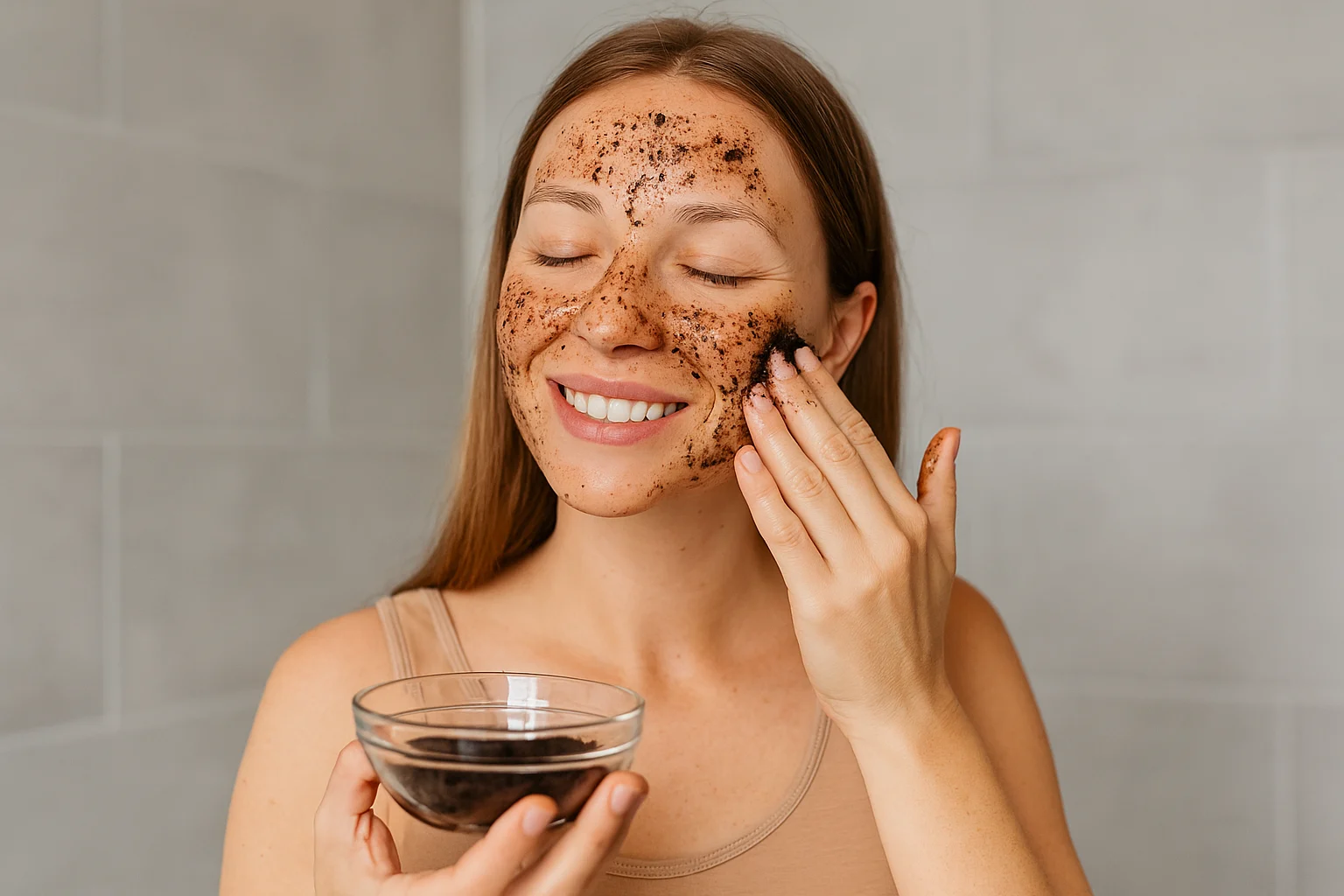 esfoliação com café para o rosto