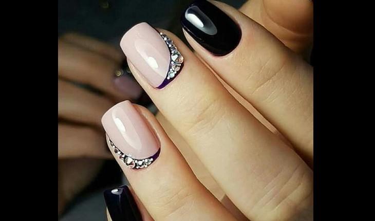 Esmaltação Preto Com Nude