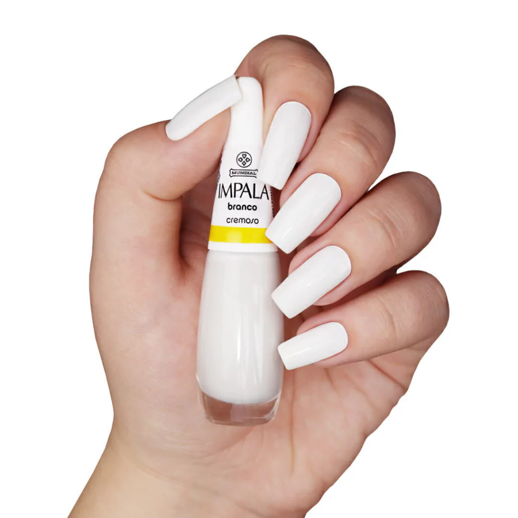 esmalte branco fosco