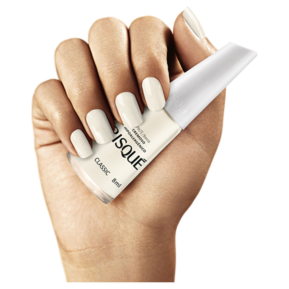 esmalte branco hipoalergênico