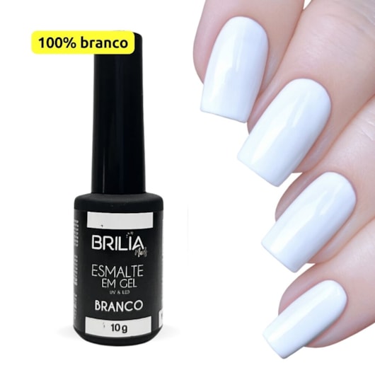 esmalte branco leitoso