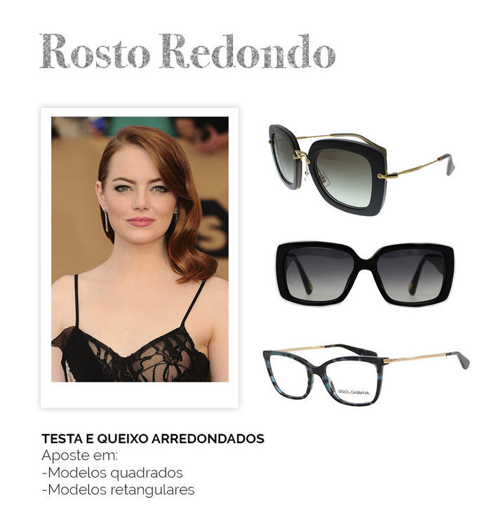 estilo de oculos para rosto redondo