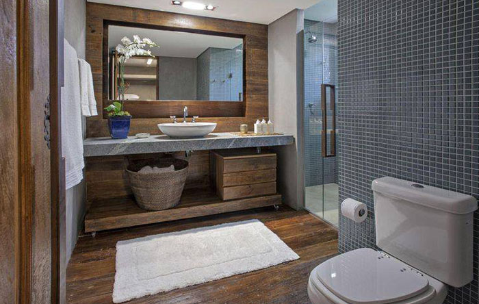 ideias banheiro escandinavo minimalista pequeno