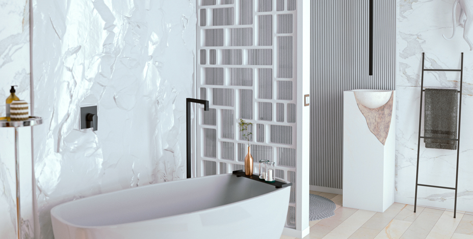 como organizar bancada banheiro minimalista sem puxadores