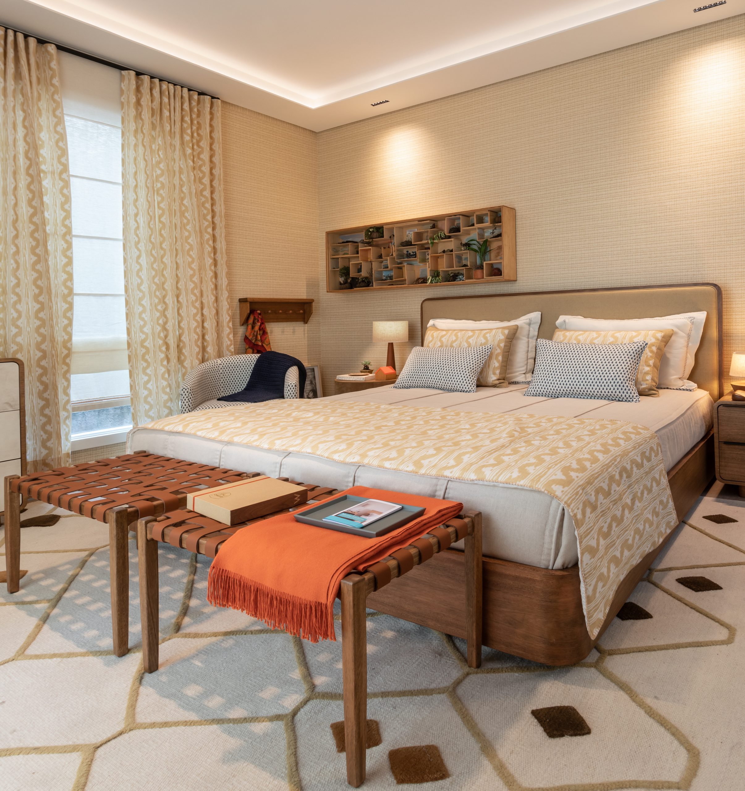 ideias quarto casal japandi minimalista