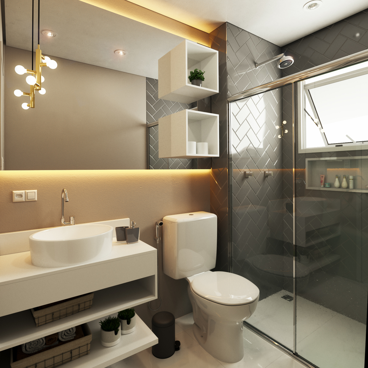 5 ideias de títulos: 1. Os 7 Estilos de Banheiro que Vão Dominar 2025. 2. Banheiro dos Sonhos: Do Minimalista ao Boho Chic. 3. Tendências de Banheiro: Cores