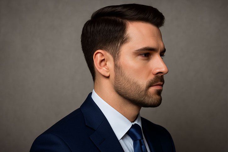barba curta para formato de rosto