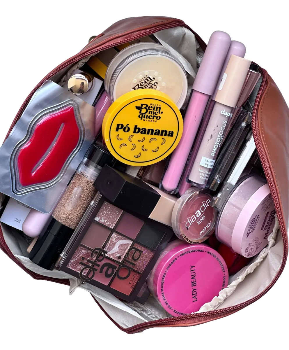 maleta de maquiagem profissional com rodinhas