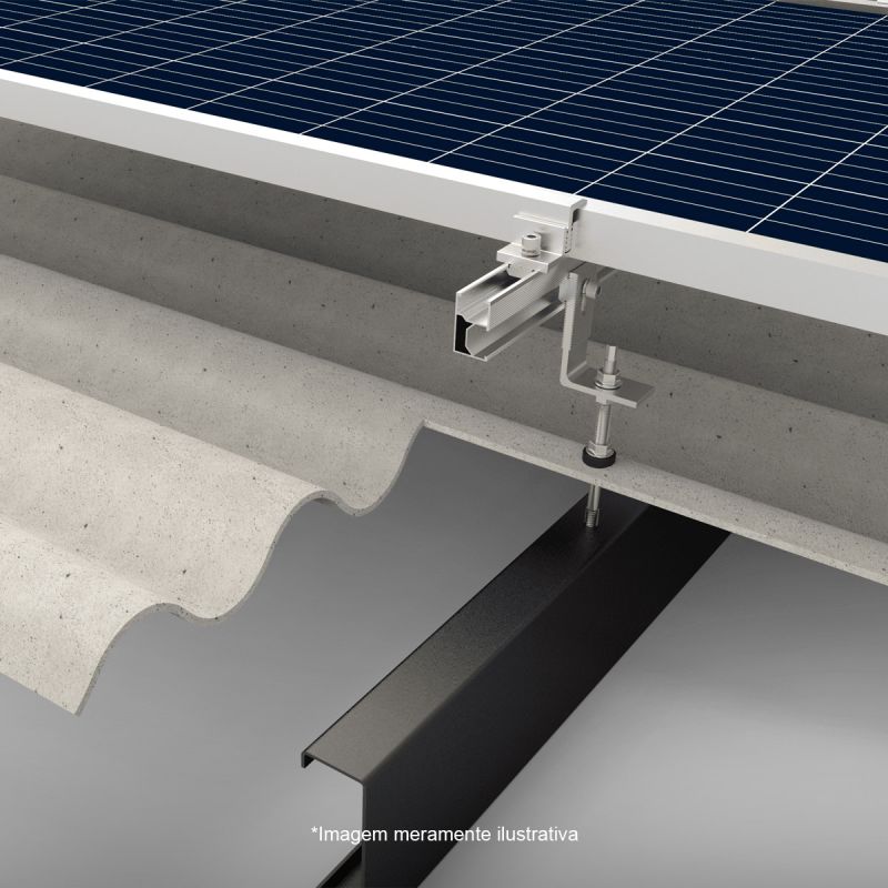 estrutura para telhado de fibrocimento