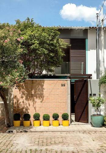 fachada de casa simples moderna