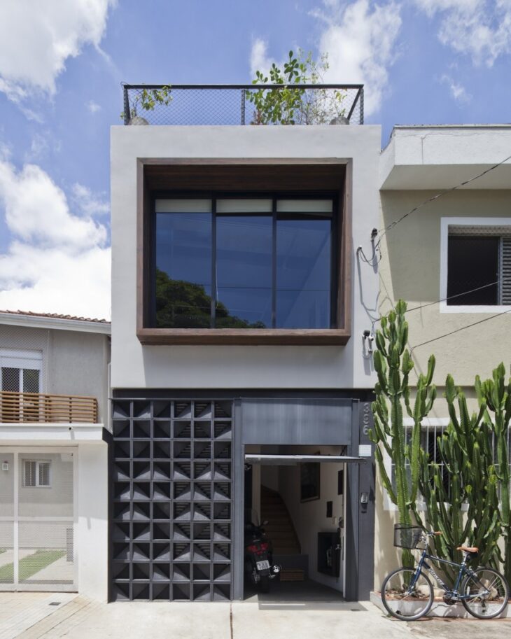 fachada de casa simples pequena