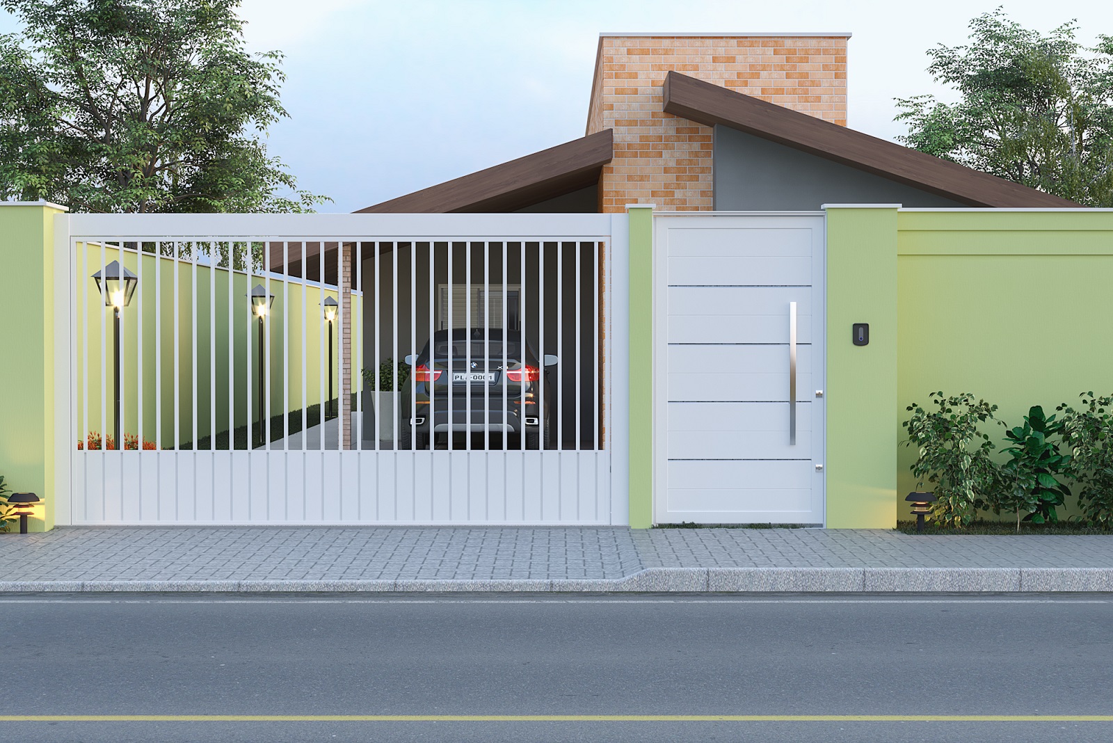 fachadas residenciais simples