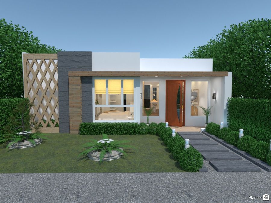 fachadas de casas com telhado aparente