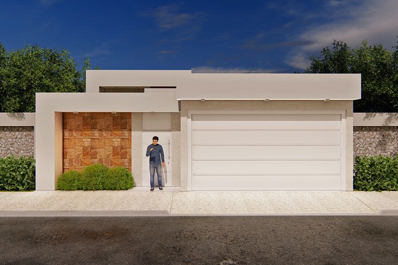 fachadas de casas pequenas e simples