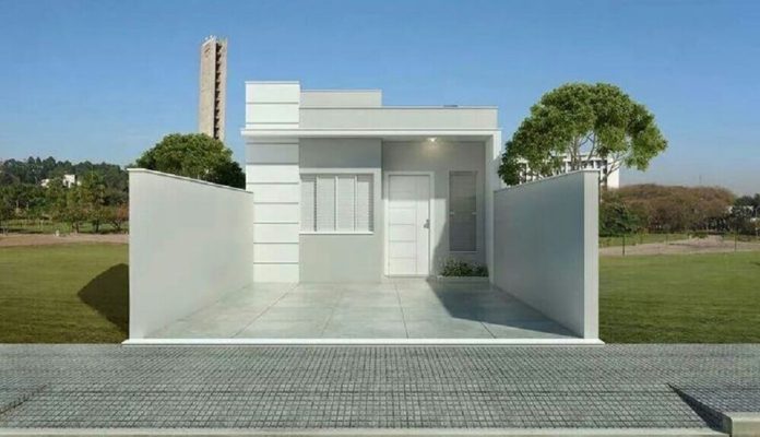 fachadas de casas térreas simples