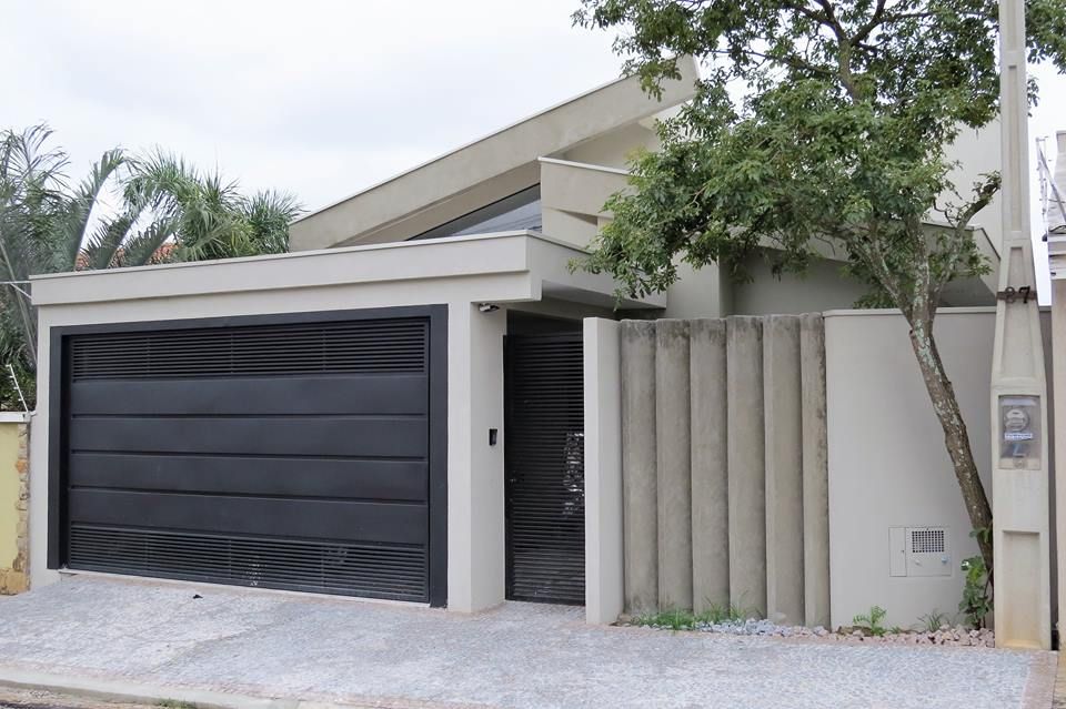 fachadas de casas com telhado aparente